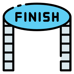 Finish line icon