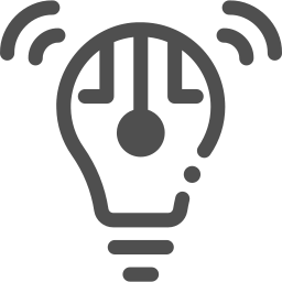 Smart bulb icon