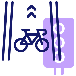 Bike lane icon