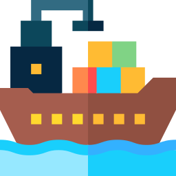 Cargo ship icon