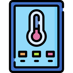 controllo della temperatura icona