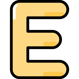 Letter e icon