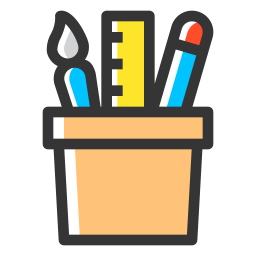 Pencil case icon