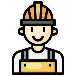 Construction worker icon