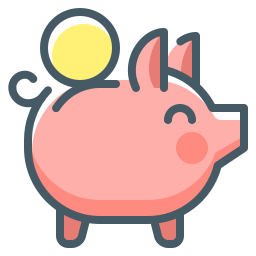 Piggy bank icon