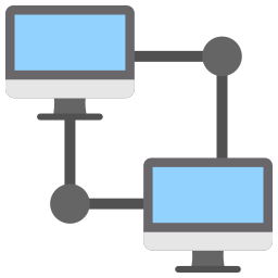 la mise en réseau Icône