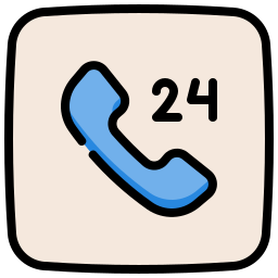 24 hours support icon