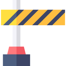 Traffic barrier icon