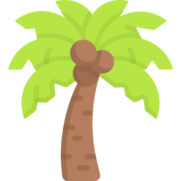 Coconut tree icon