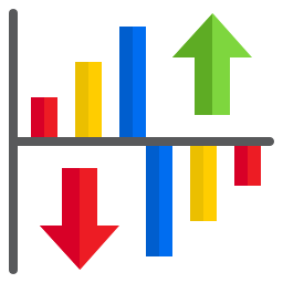 gráfico de barras Ícone