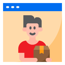 Delivery courier icon