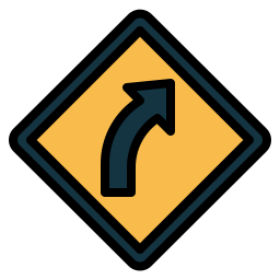 Right turn icon