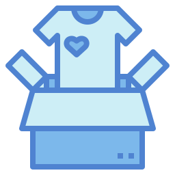 Clothes donation icon