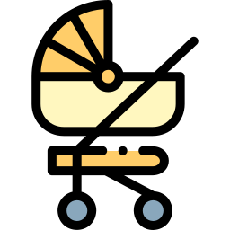 Baby stroller icon