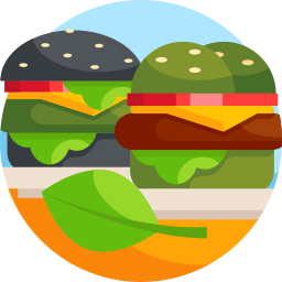 veganer burger icon