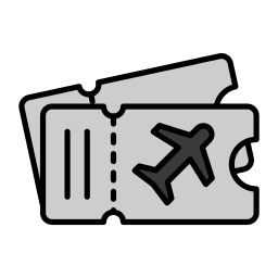 Plane ticket icon