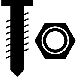Пара инструментов для гаек и болтов иконка
