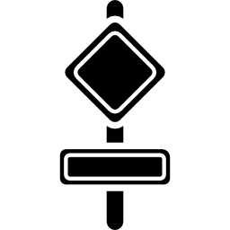 straßen- oder streckensignale icon