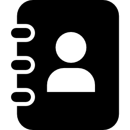 Notebook of contacts icon