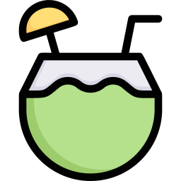 Coconut drink icon