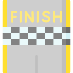 Finish line icon