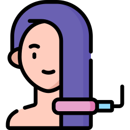 Hair straightener icon