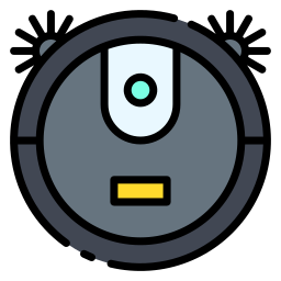 Cleaning robot icon