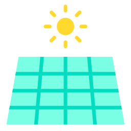 Solar cell icon