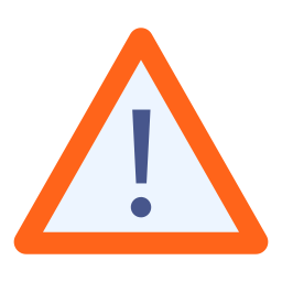 Warning sign icon