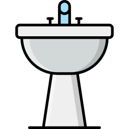 Hair wash sink icon