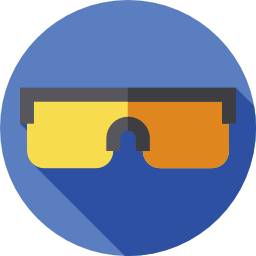 Safety glasses icon