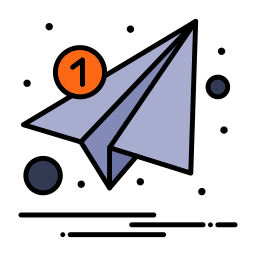 Paper plane icon