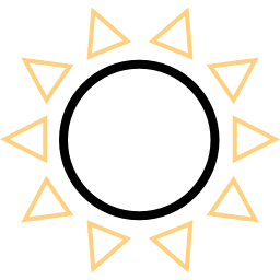 Énergie solaire Icône