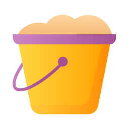 Sand bucket icon