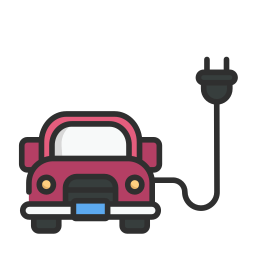 Electric car icon