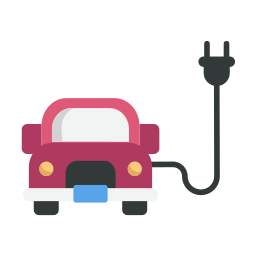 Electric car icon