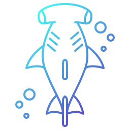 Hammerhead fish icon