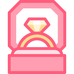 Diamond ring icon