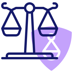 Justice scale icon