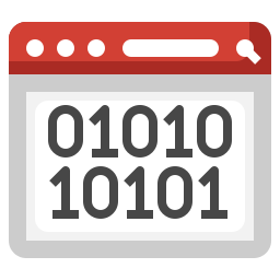 Binary code icon