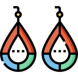 des boucles d'oreilles Icône