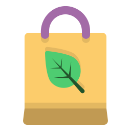 Organic bag icon