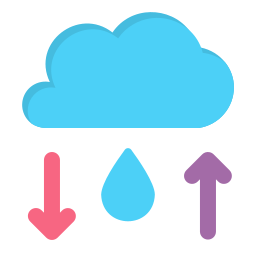 Water cycle icon