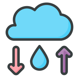 Water cycle icon