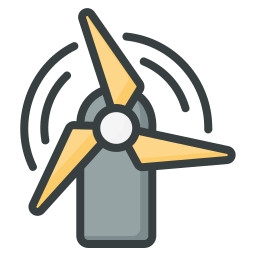 Wind turbine icon