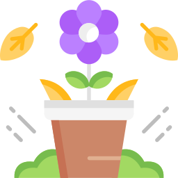 Flower pot icon