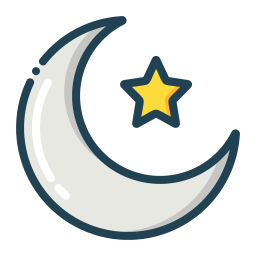 Crescent moon icon