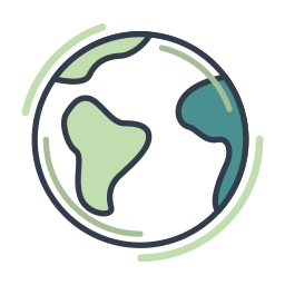 Globe earth icon