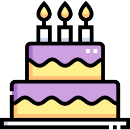 Birthday cake icon