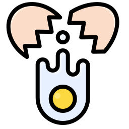 Cracked egg icon